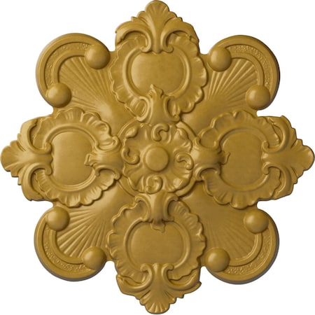 Katheryn Ceiling Medallion, Hand-Painted Iridescent Gold, 18 1/8OD X 1 1/4P